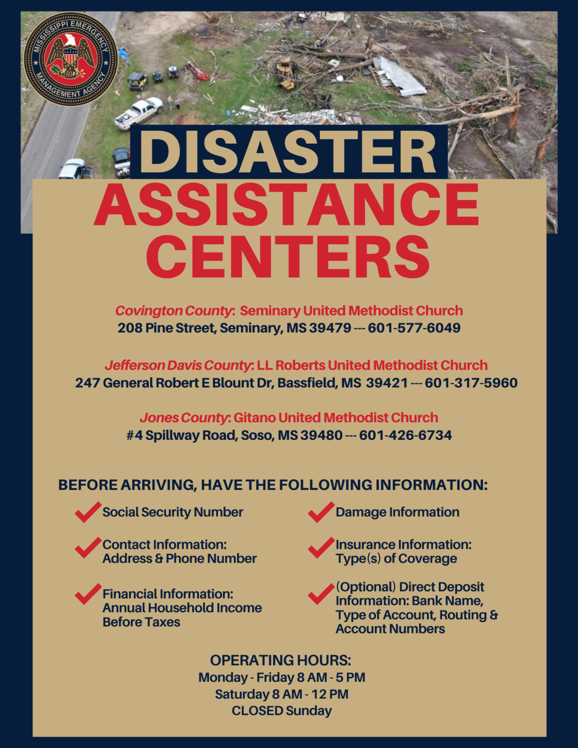 MEMA To Open Disaster Assistance Centers For Easter Storm Victims - MEMA